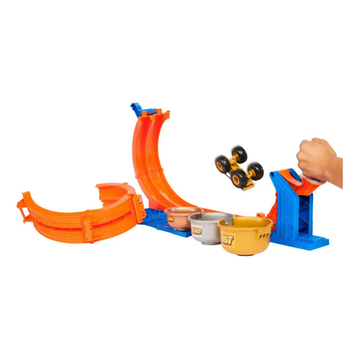 Pista Troféu Bigfoot Giros Extremos Hot Wheels Matel Jbx64 Multicolorido | Pistas e Lançadores
