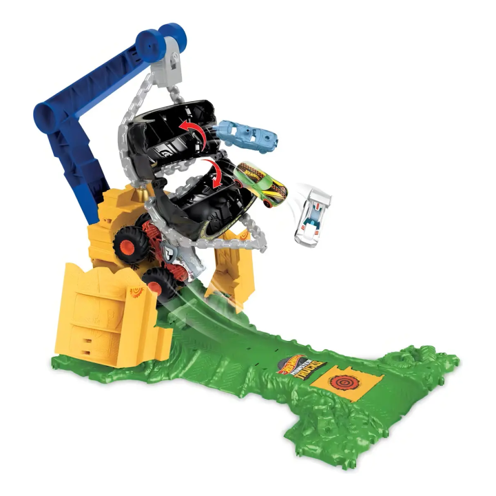 Pista Hot Wheels Arena Monster Trucks Chargin Challenge Azul | Mattel | Pistas e Lançadores