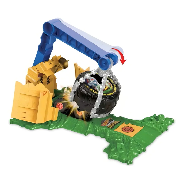 Pista Hot Wheels Arena Monster Trucks Chargin Challenge Azul | Mattel | Pistas e Lançadores
