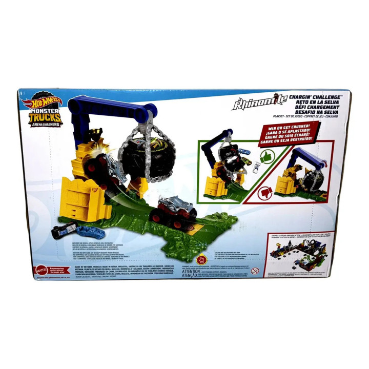 Pista Hot Wheels Arena Monster Trucks Chargin Challenge Azul | Mattel | Pistas e Lançadores