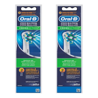 Refil Escova Elétrica Oral-b Cross Action Com 4 Unidades | Escovas de Dentes