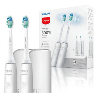 Kit 2 Unidades Escova Elétrica Philips Colgate Sonicpro 35 | Colgate Philips | Escovas Elétricas