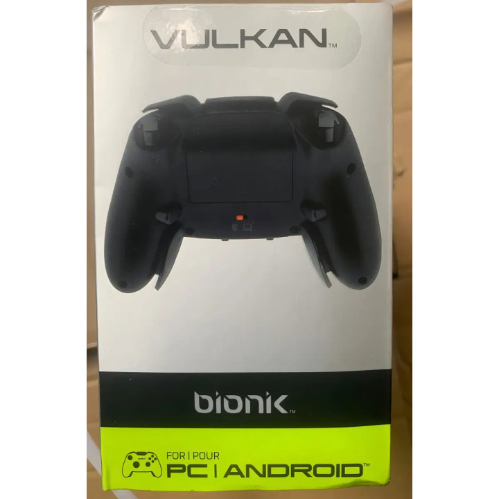 Controle Joystick Sem Fio Bionik Vulkan Preto Bluetooth Para Computador E Android | Gamepads