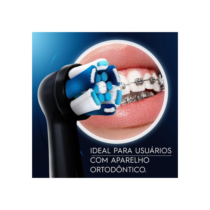 Kit Refil Escova Elétrica Ultimate Clean Io Black - 4 Unds Kit Com 4 Unidades | Oral-B | Escovas Elétricas