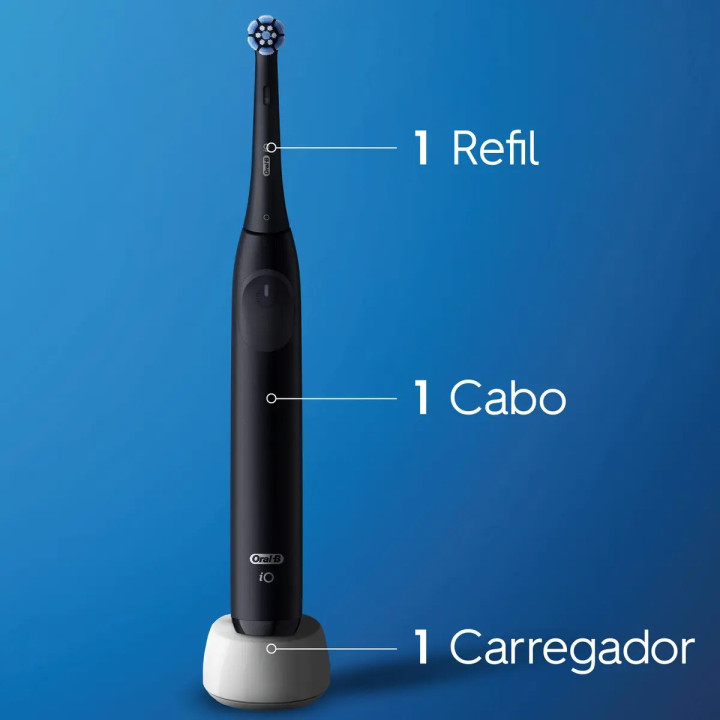 Escova De Dente Elétrica Oral-b Io2, 1 Cabo + 1 Refil + Carregador | Escovas Elétricas