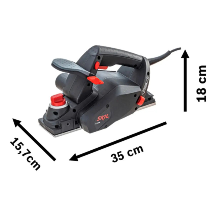 Plaina Elétrica Manual Skil Plaina Skil 1555 1555 8.2cm Cor Preto 220v | Plainas