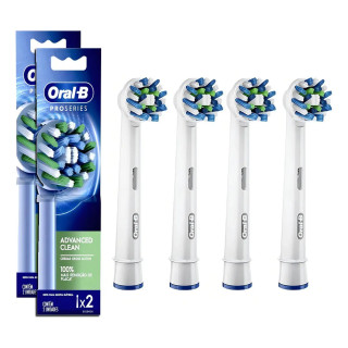 Refil Escova Dente Elétrica Oral-b Cross Action - 4 Unidades Verde | Escovas de Dentes