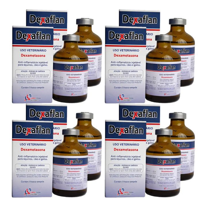 Kit Com 8 Unidades - Dexaflan Dexametasona 50ml | LEMA INJEX | Vitaminas e Minerais