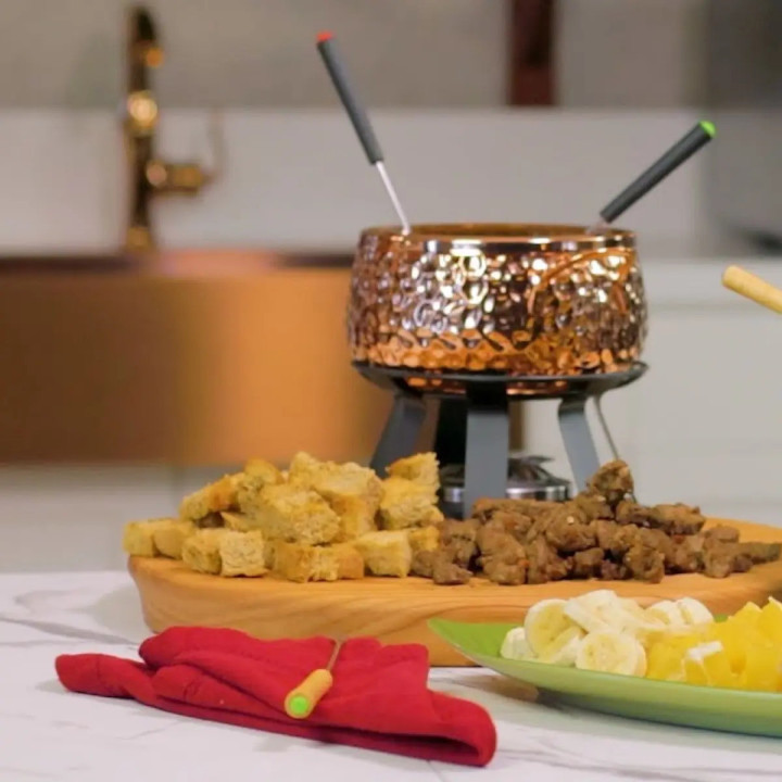 Panela De Fondue Inox Revestido Em Cobre 2l Brinox 1256/100 | Kits de Fondue