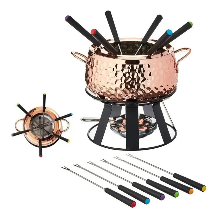 Panela De Fondue Inox Revestido Em Cobre 2l Brinox 1256/100 | Kits de Fondue