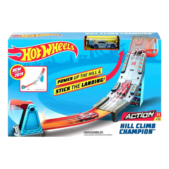 Kit 3 Pistas De Campeonato Hot Wheels Gbf83, Gtv13 E Gjm75 Sortido | Pistas e Lançadores