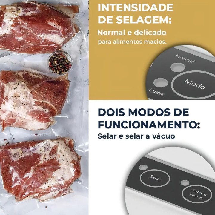 Seladora A Vácuo Bsv01 Cor Branco Britânia | Seladoras de Sacos