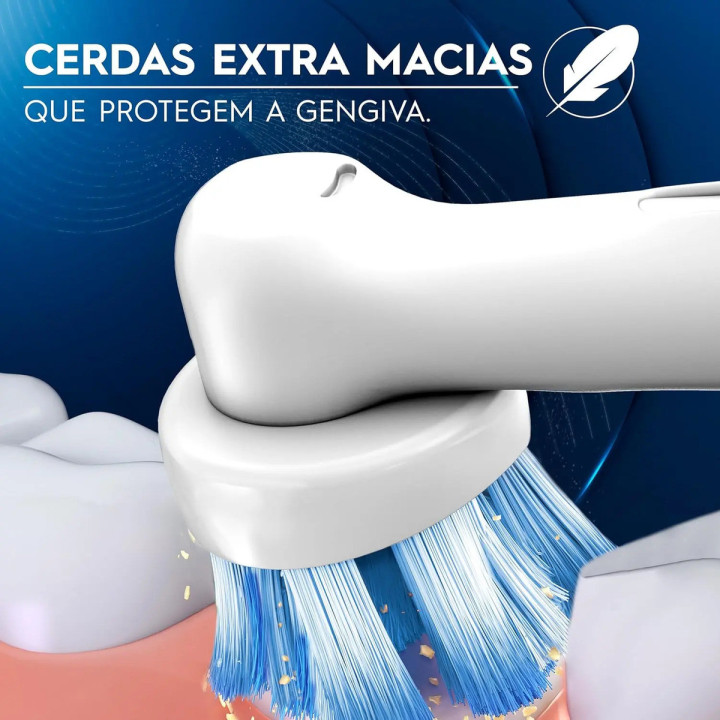 Refil Sensi Ultrafino Para Escova Eletrica Oral-b C/ 4 Un Azul | Escovas de Dentes