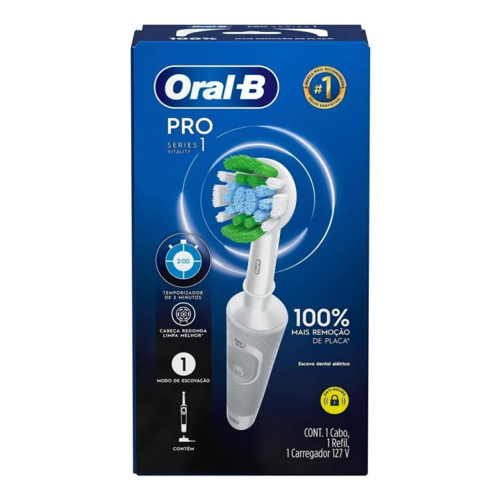 Escova Dental Elétrica Precision Clean Oral-b Vitality Pro Series 1| Escovas Elétricas