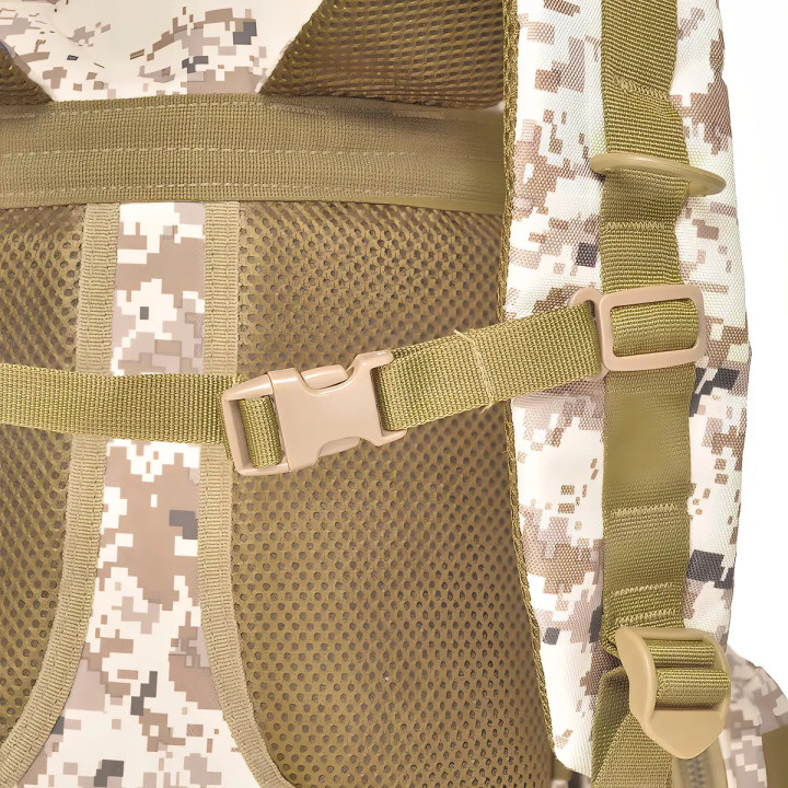 Mochila Tática 55l Bege Camuflada Echolife Passeio Camuflado | Mochilas