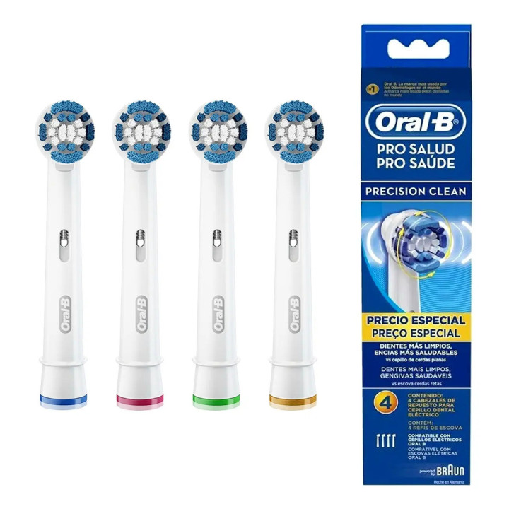Escova Dental Eletrica Pro Saude Power + 2 Pilhas + 4 Refis Pilhas | Oral-B | Escovas Elétricas