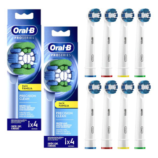 Refil Escova Elétrica Precision Clean Com 8 Unidades Oral-b Branco | Escovas de Dentes