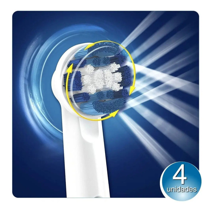 Refil Escova Elétrica Precision Clean Com 8 Unidades Oral-b Branco | Escovas de Dentes