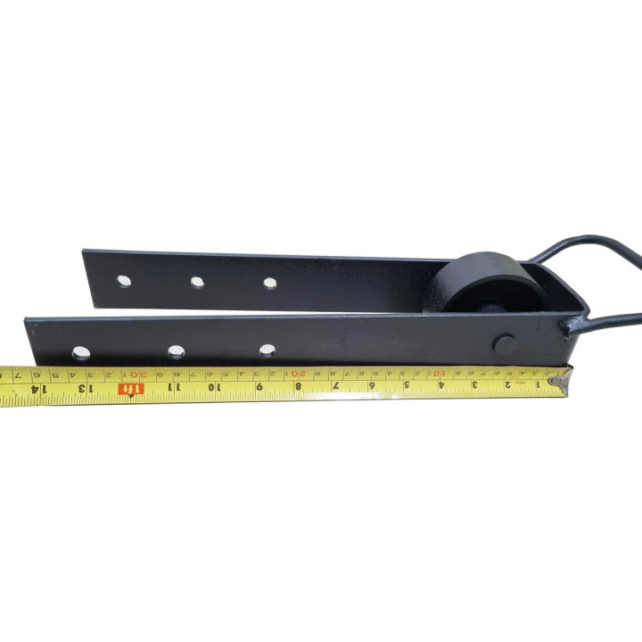 Kit Com 1 Par Trinco Rolamento Correr Porteira Roda De Aço Preto | Oper | Trincos para Portas e Janelas