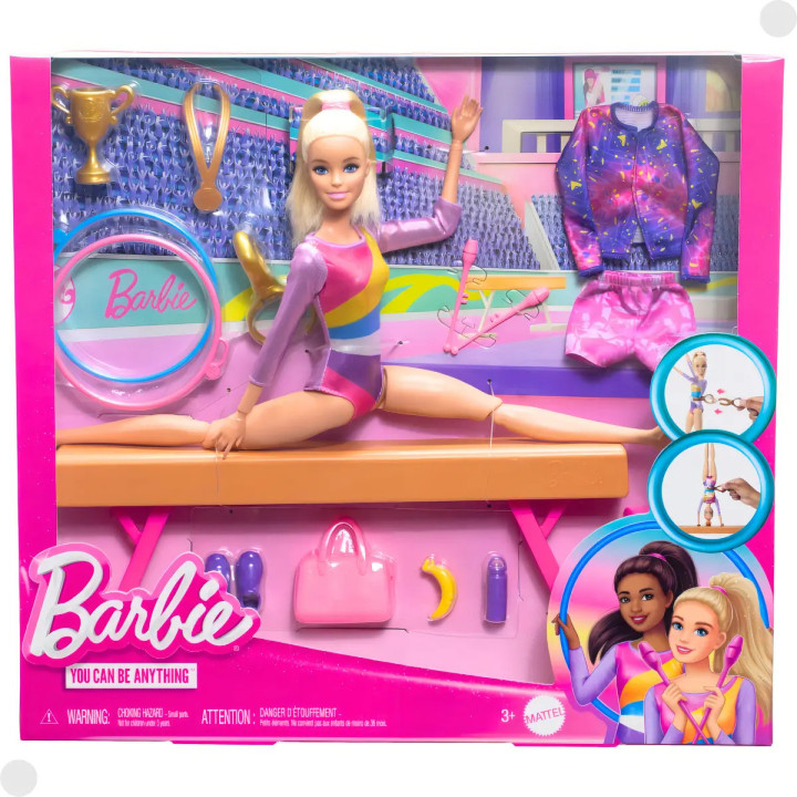 Boneca Barbie Profissões Ginasta Loira Hrg52 Mattel | Bonecas, Bonecos e Bebês